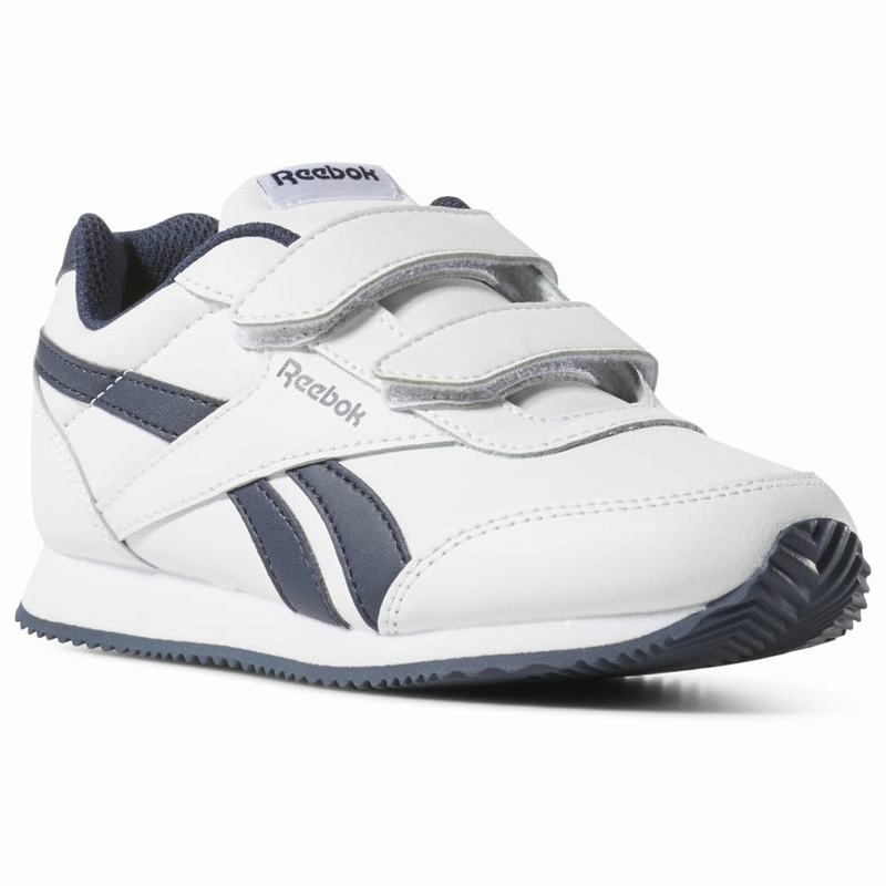 Reebok Royal Classic Jogger Tenisky Chlapcenske - Biele/Námornícka Modrá FE8347XR